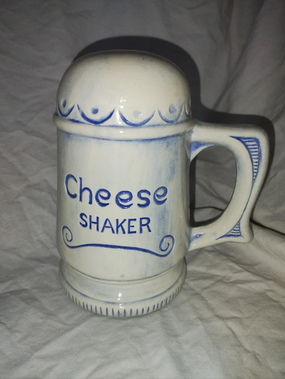 Vintage Ceramic Cheese Shaker Large 6 3/4